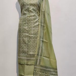 Pure Tussar Block Print Suit Pieces