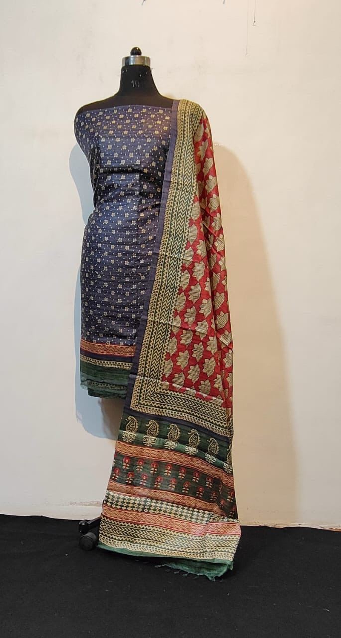 Pure tussar silk Top Duppata set - Image 5